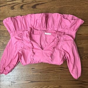 Pink Ruffled Women's Dress